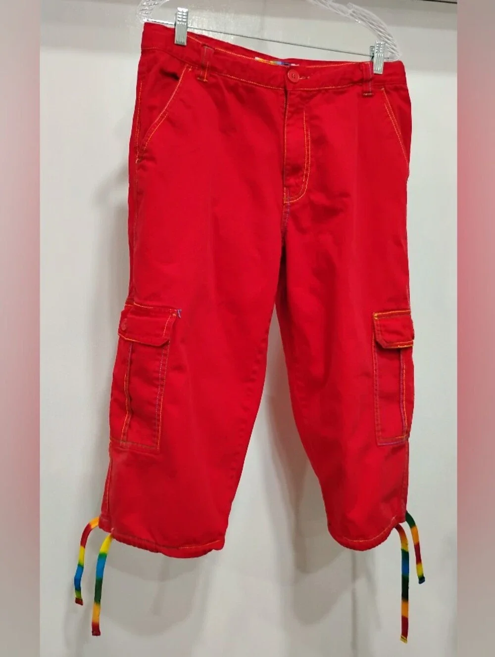 FESTIVAL EMBROIDERED CARGO PANTS
